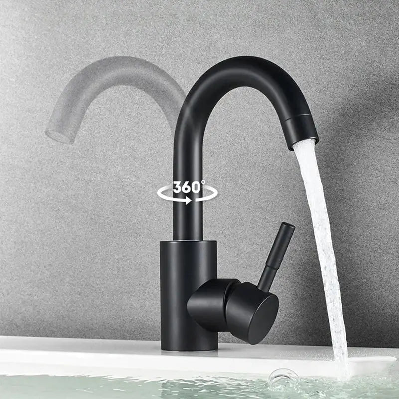 Stainless Steel Bathroom Sink Faucet
