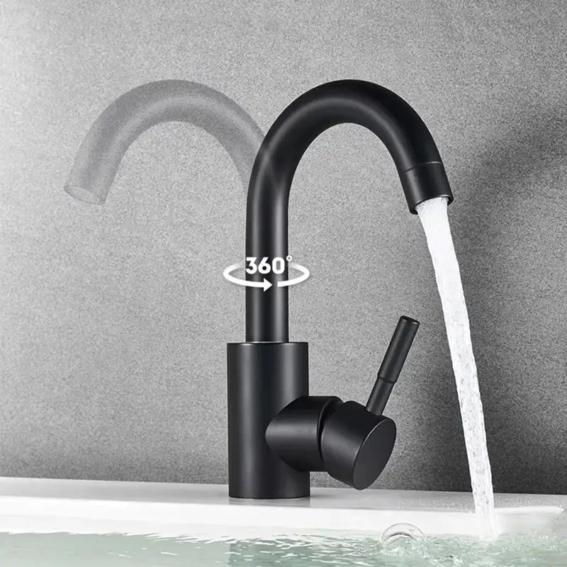 Stainless Steel Bathroom Sink Faucet