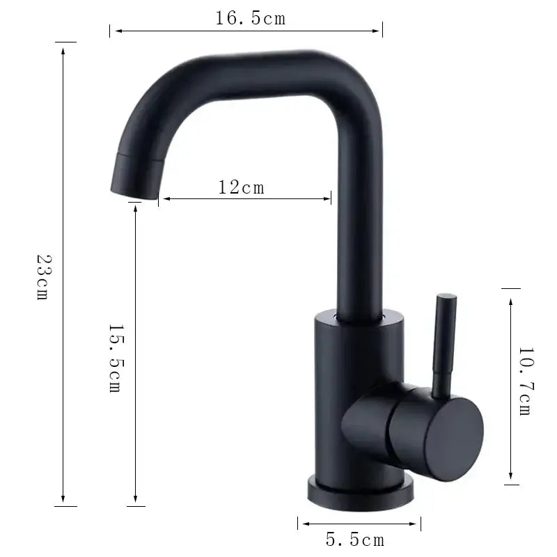 Stainless Steel Bathroom Sink Faucet