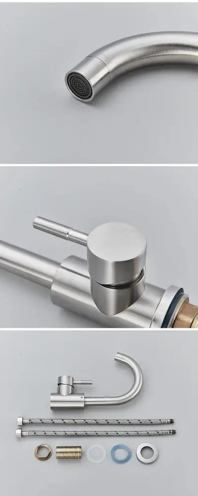Stainless Steel Bathroom Sink Faucet
