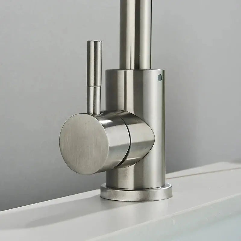 Stainless Steel Bathroom Sink Faucet