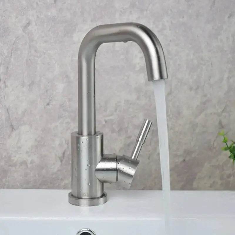 Stainless Steel Bathroom Sink Faucet
