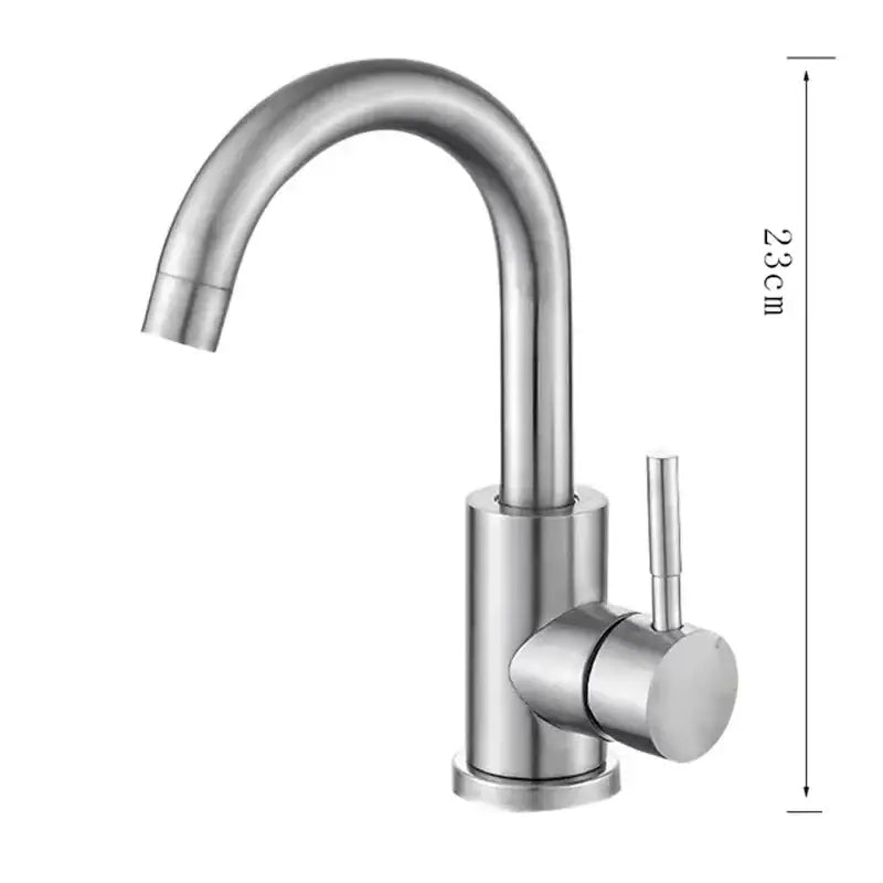 Stainless Steel Bathroom Sink Faucet