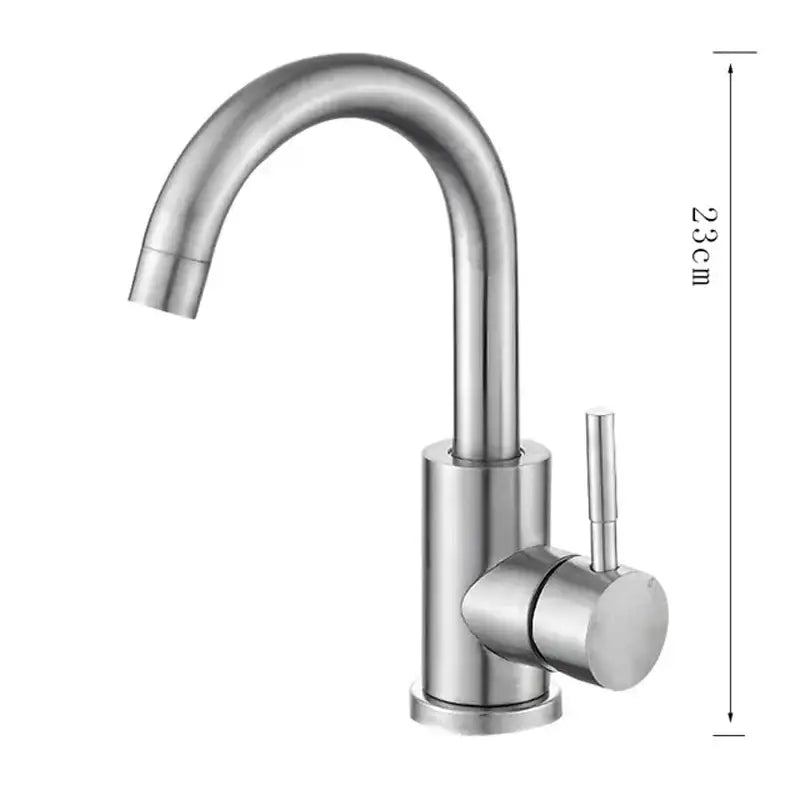 Stainless Steel Bathroom Sink Faucet