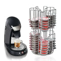 Stainless steel multi tiered coffee capsules organizer stand kitchen storage