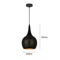 Starry black nordic pendant light dining room amber chandelier