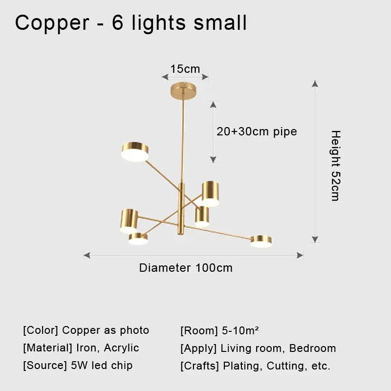 DecorBites™ Stylish Led Chandelier for Home Decor