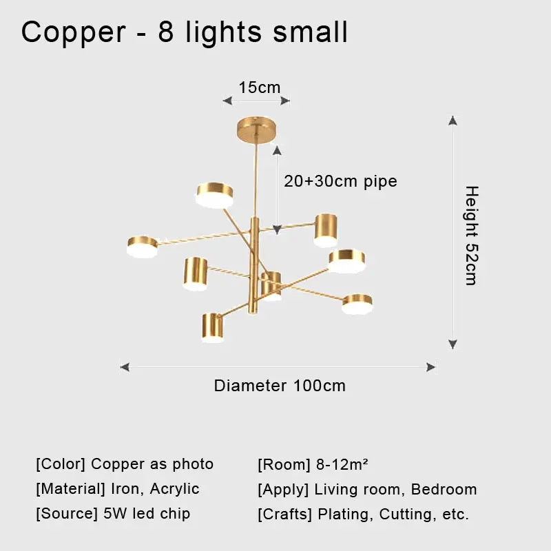 DecorBites™ Stylish Led Chandelier for Home Decor