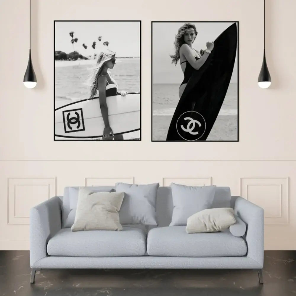 Surfboard Wall Art Teen Decor