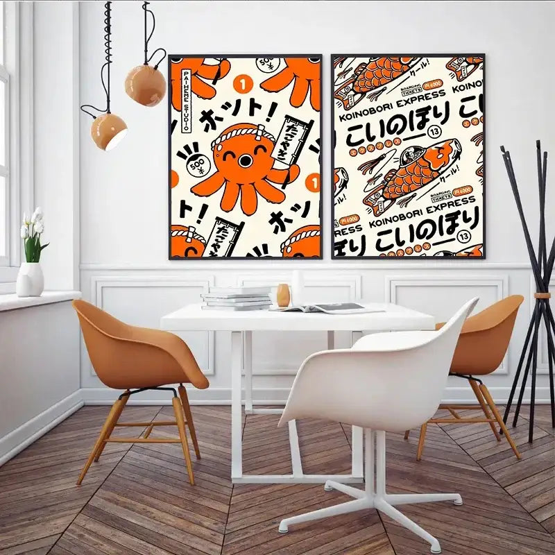 Takoyaki Ramen Canvas Wall Art