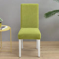 Teal blue quilted chair cover stretch elastic dining room protector