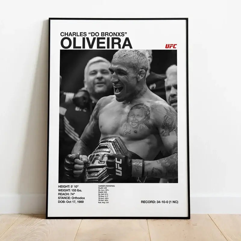 UFC Canvas Print Gym Decor