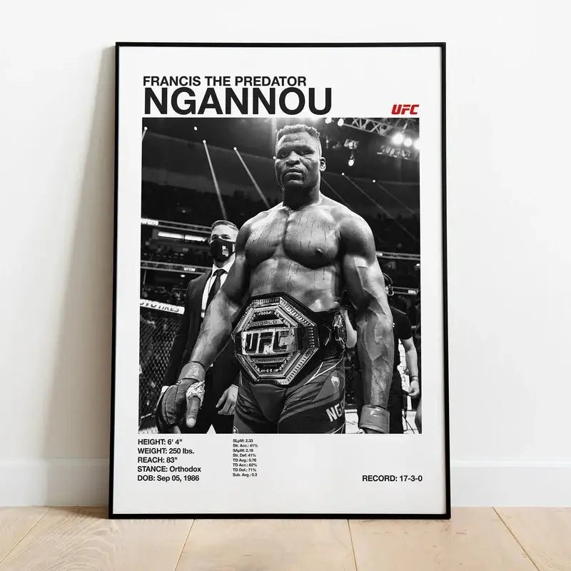 UFC Canvas Print Gym Decor