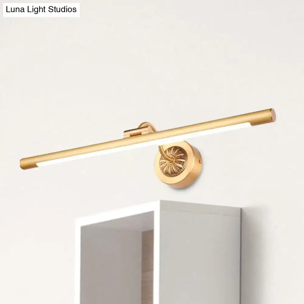 Vintage black & gold wall light for bathroom vanity