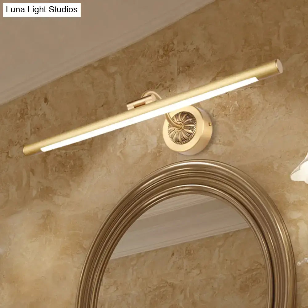 Vintage black & gold wall light for bathroom vanity
