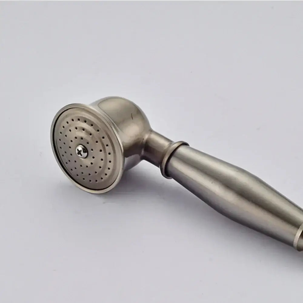 Vintage brass and bronze hand shower head faucet set – bathroom