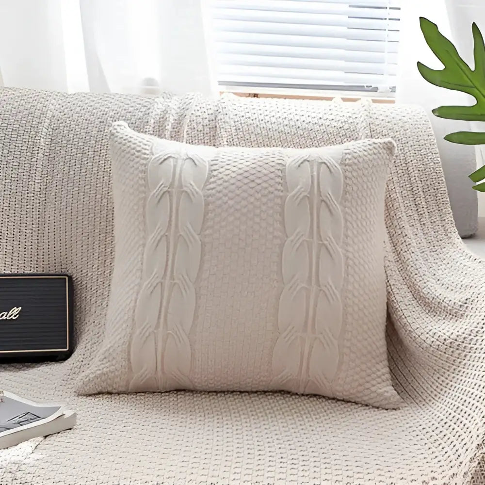 Vintage cable knit double cushion cover bedroom throw pillows
