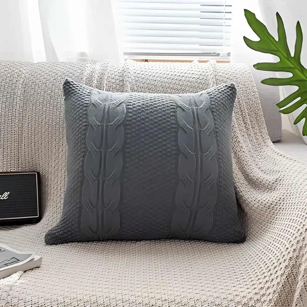 Vintage cable knit double cushion cover bedroom throw pillows