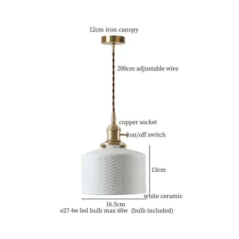 Vintage pale green glass pendant light for kitchen brass finish