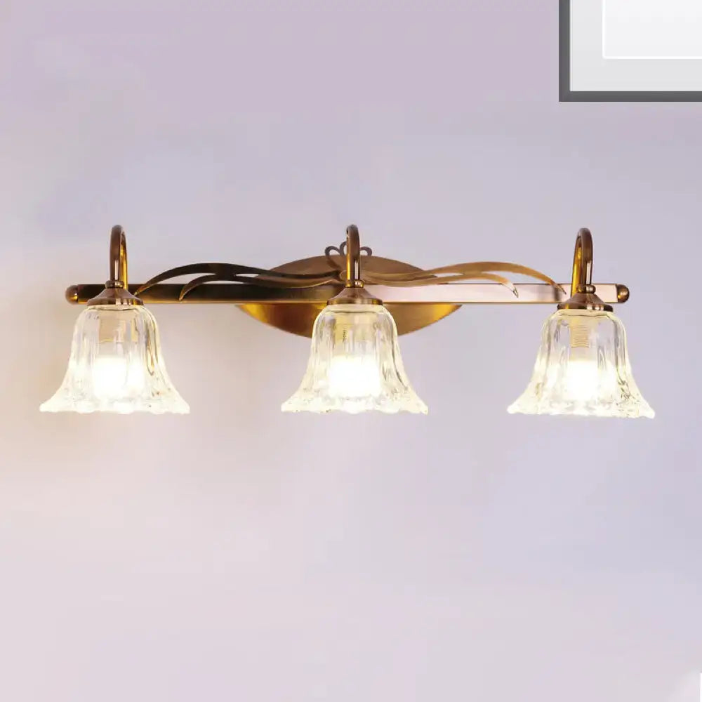Vintage style antique brass wall light – bathroom vanity lamp