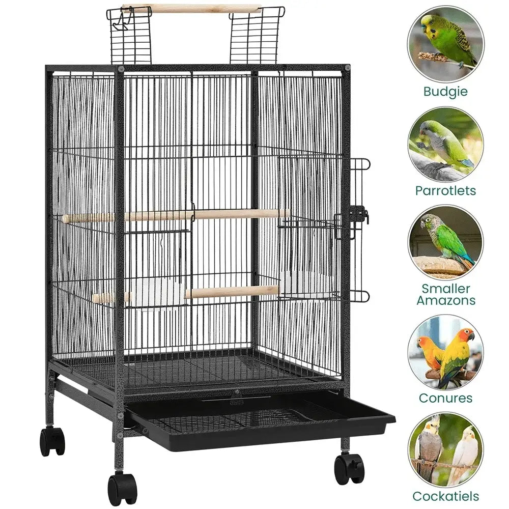 Wheeled Bird Cage for Parrots