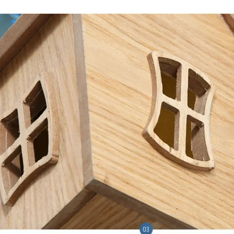 Whimsical wooden house balloon ceiling chandelier for nursery