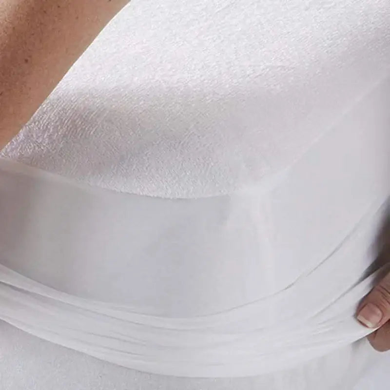 White baby elder hypoallergenic waterproof fitted sheet bedroom cover