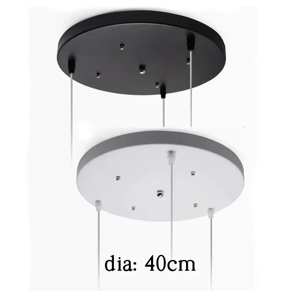 White & black pendant light ceiling mount canopy with hooks dining room