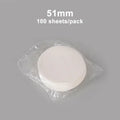White circular disposable coffee filter papers kitchen espresso tool