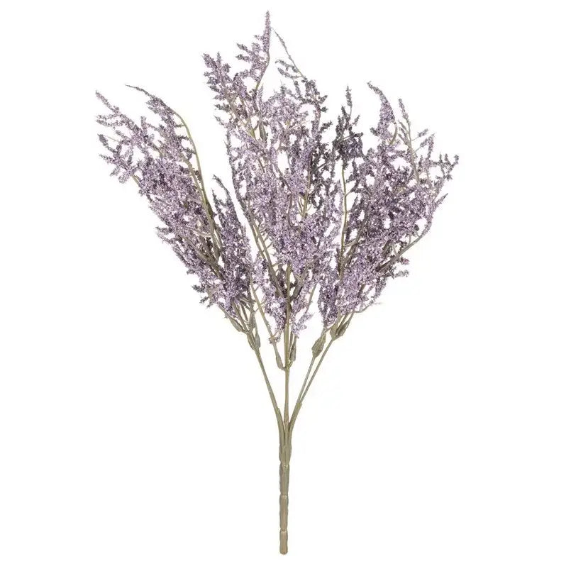 White dried baby’s breath lavender bouquet living room paper box vase