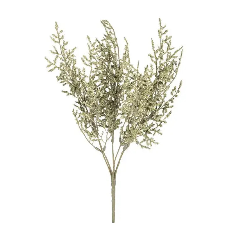 White dried baby’s breath lavender bouquet living room paper box vase