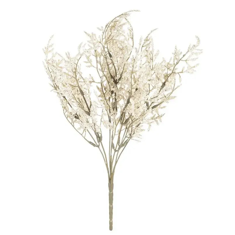 White dried baby’s breath lavender bouquet living room paper box vase