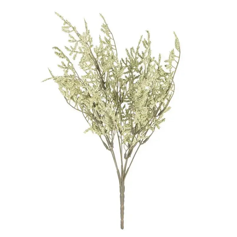 White dried baby’s breath lavender bouquet living room paper box vase