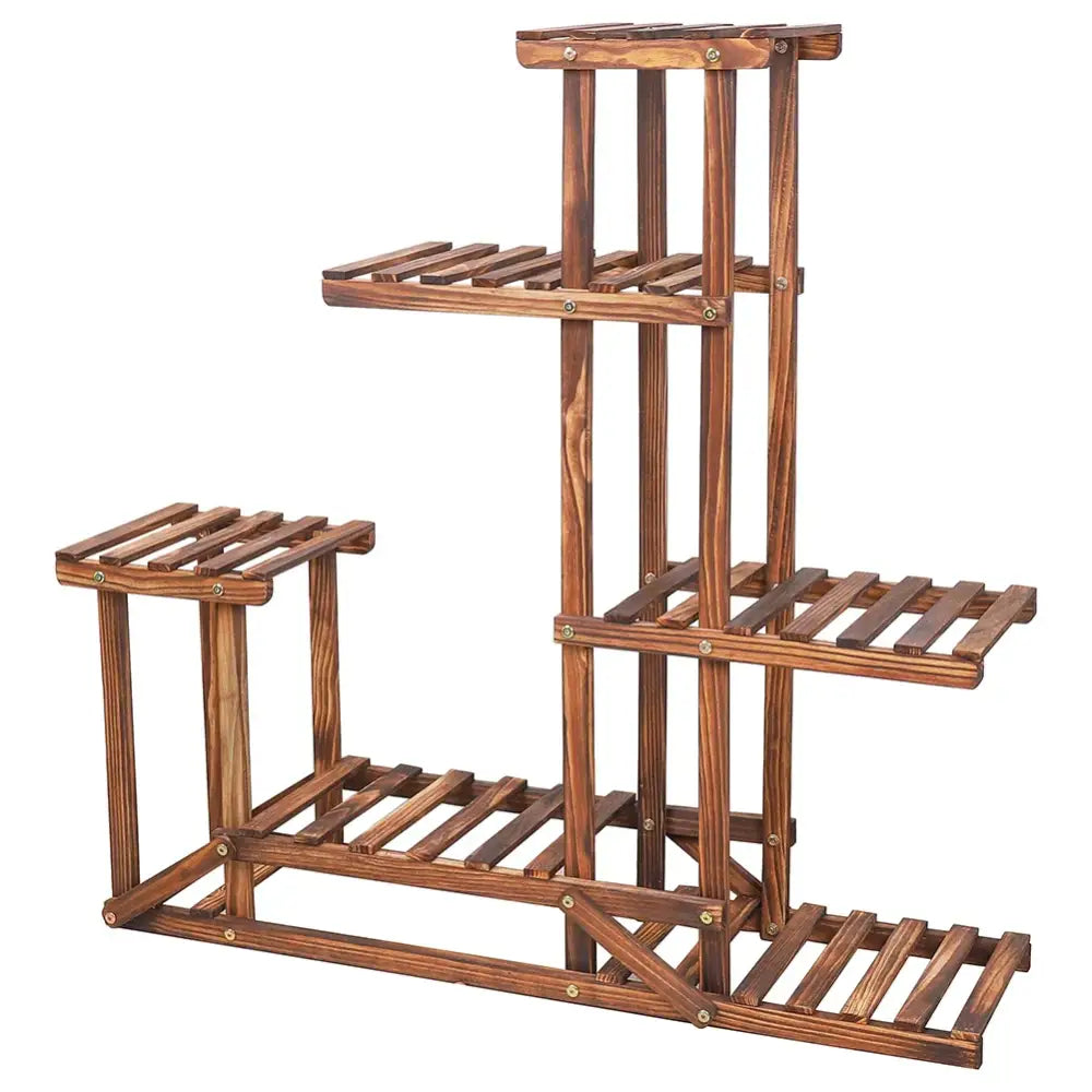 Wood Plant Stand 6-Tier Shelf