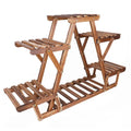 Wooden 6-Tier Plant Stand Indoor Outdoor