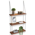 Wooden Floating Shelf 3-Tier Boho Decor