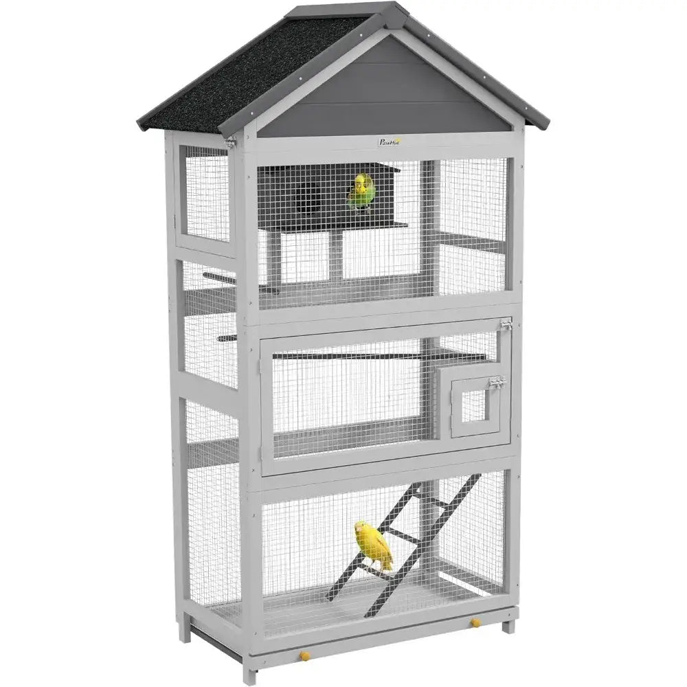 Wooden Outdoor Bird Aviary 67 Inch