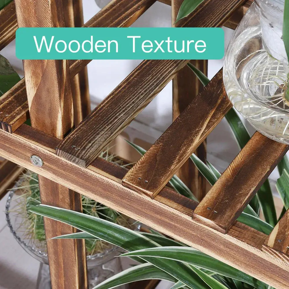 Wooden Plant Stand 6-Tier Indoor Outdoor