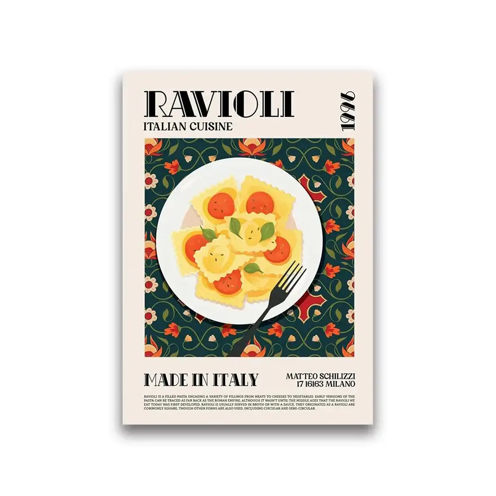 World Cuisine Canvas Print Decor