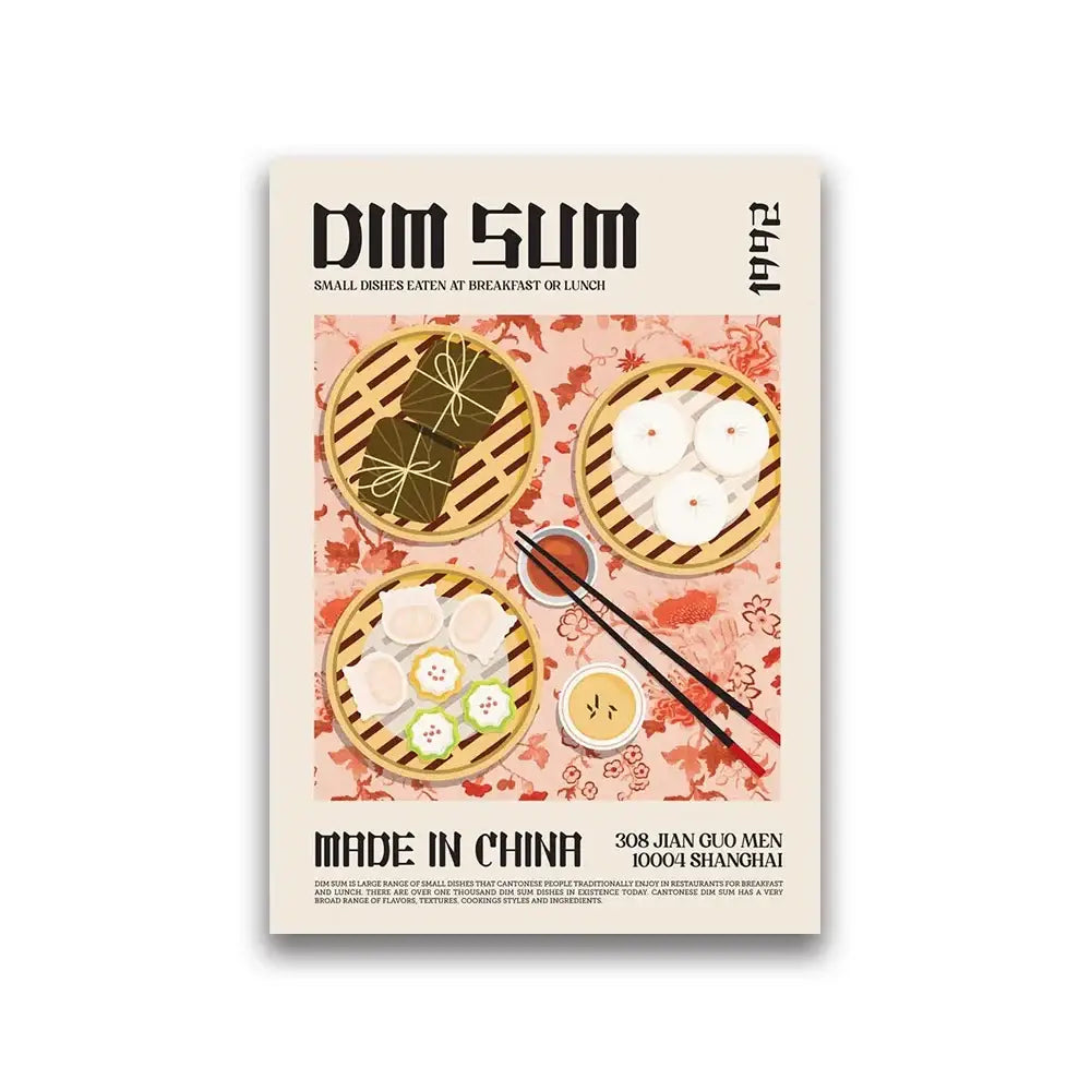 World Cuisine Canvas Print Decor