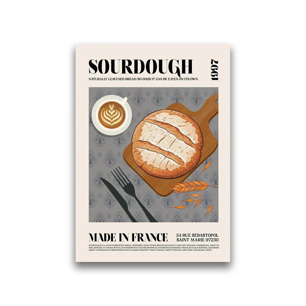 DecorBites™ "World Cuisine Canvas Print for Home Decor"