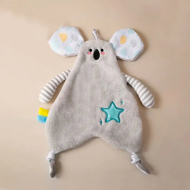 Yellow giraffe cartoon animals hand towel for bathroom and kitchen