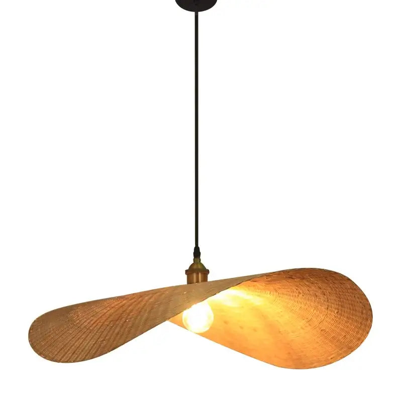 Zen bamboo tea room chandelier dining room led pendant light