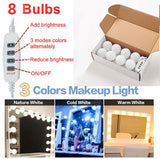 LED Make up Mirror Light Bulbs USB Hollywood Vanity Makeup Mirror