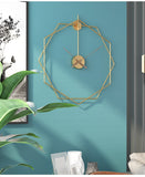 Iron Art Large Clock Simple European Mute Wall Clocks