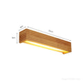 Modern Japan Style Led Oak wooden Wall Lamps