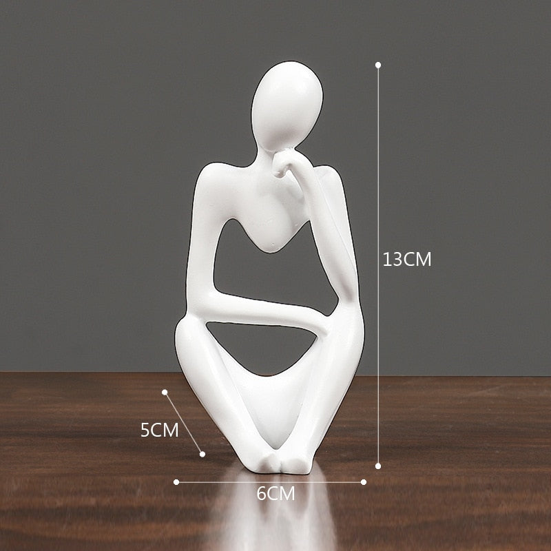VORMIR Thinker Resin Statue Nordic Abstract Figurine Crafts