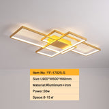 Smart Home Alexa Rectangle Aluminum Modern Led Ceiling Lights