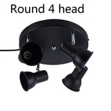 Multiple 5 heads black Iron led Ceiling Lights