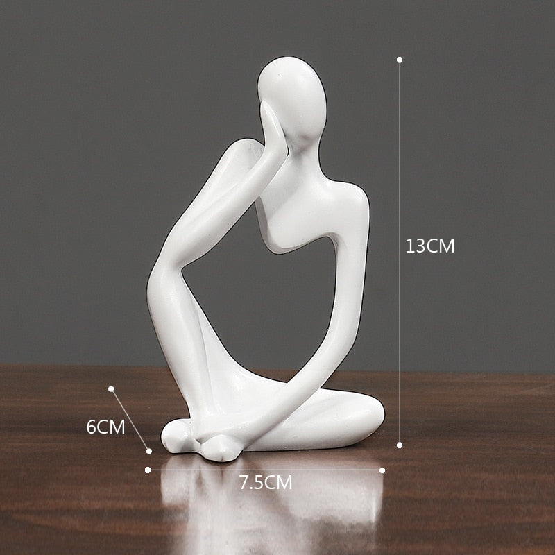 VORMIR Thinker Resin Statue Nordic Abstract Figurine Crafts